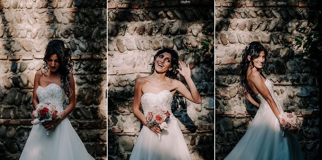 ritratto sposa bouquet matrimonio_antico podere di rezzano_truccazzano