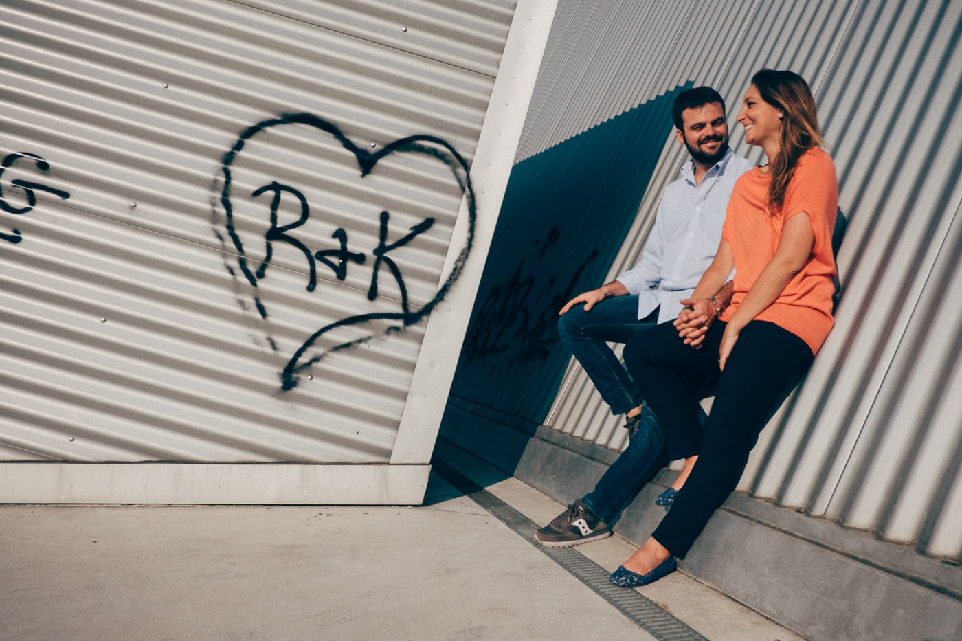 fotografie coppia engagement citylife