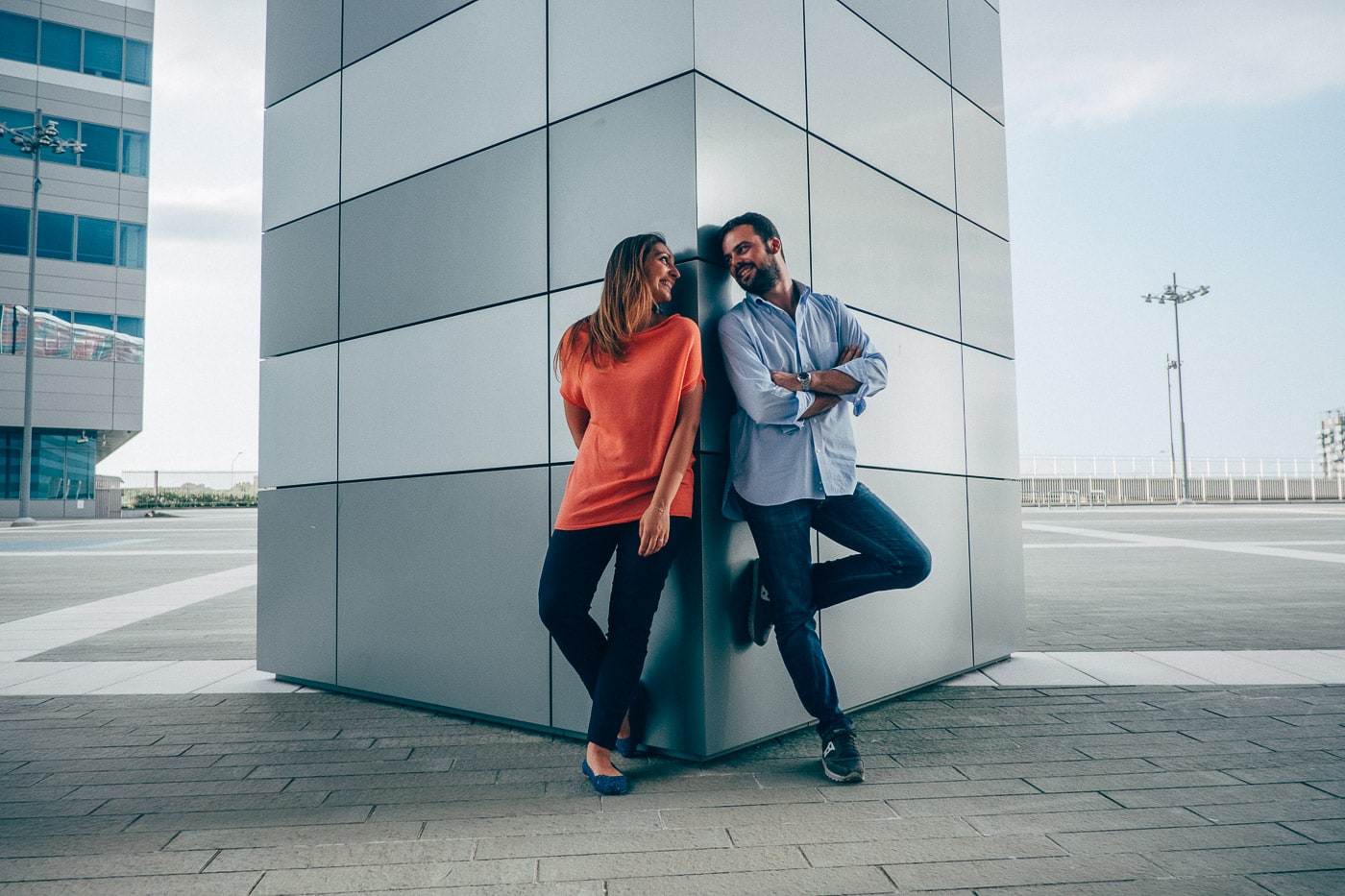 fotografie coppia engagement citylife