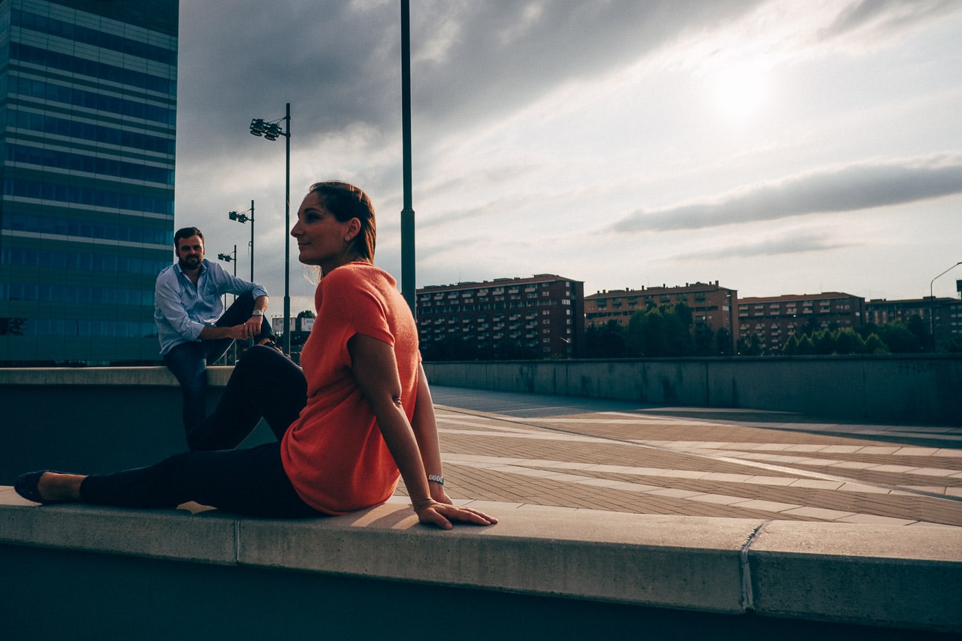 fotografie coppia engagement citylife