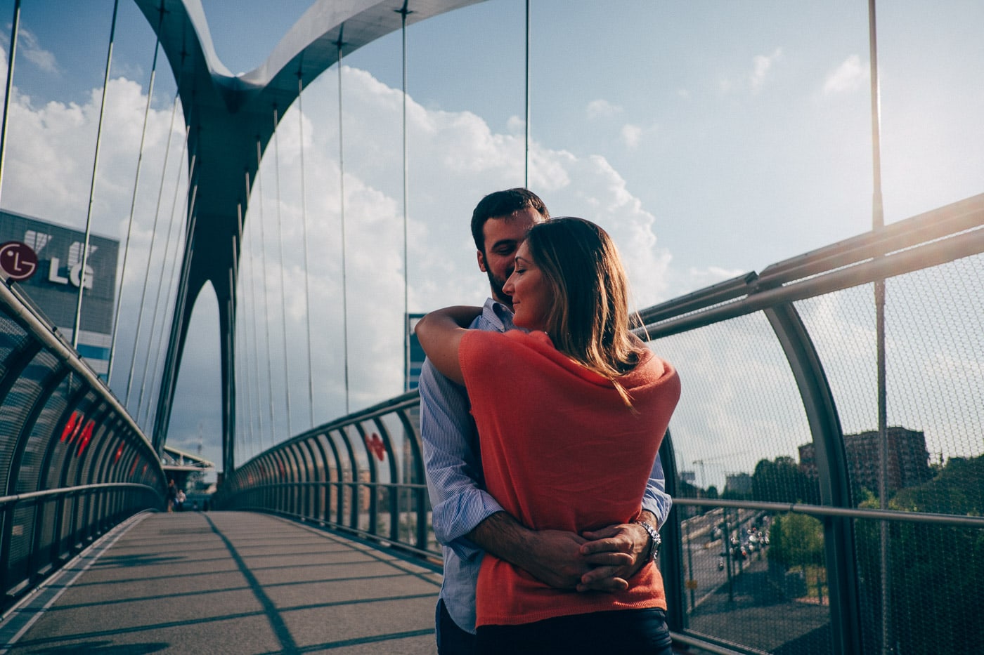 fotografie coppia engagement citylife