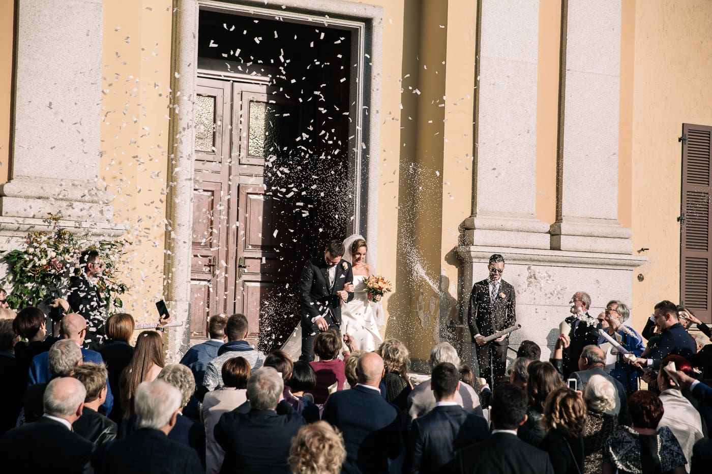 uscita sposi matrimonio castello durini