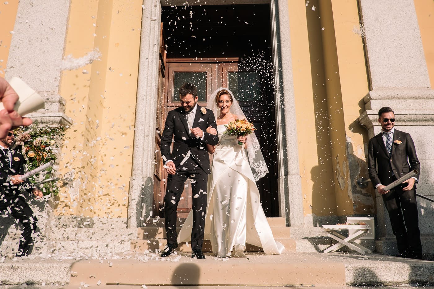 uscita sposi matrimonio castello durini