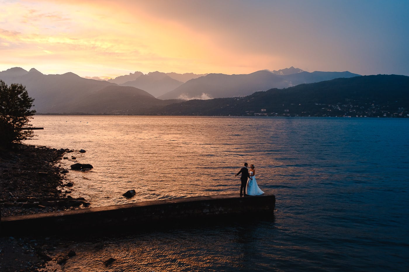 Scegliere la location sul lago