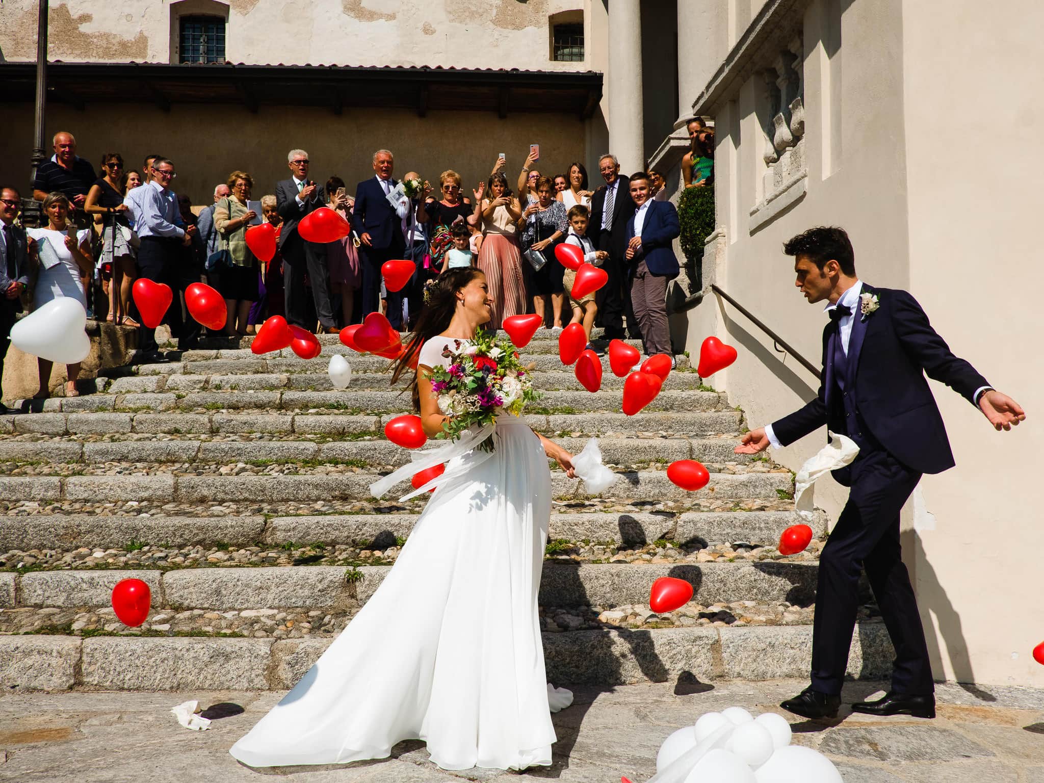 uscita sposi reportage chiesa sacro monte varese